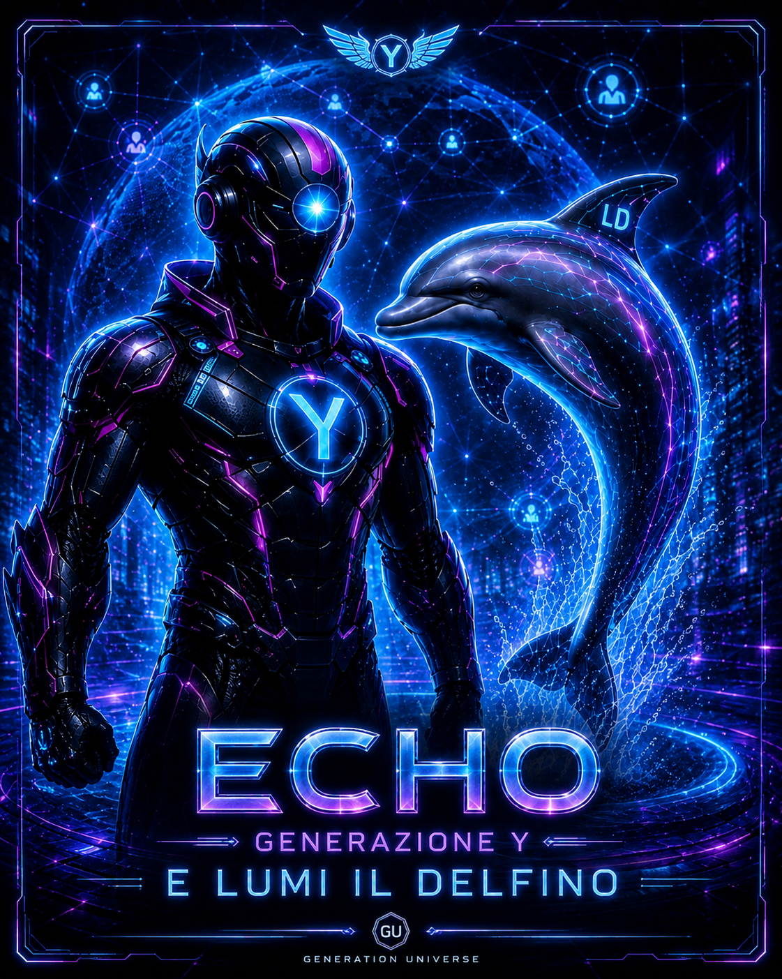 Poster originale di ECHO, generazione Y e Lumi il Delfino