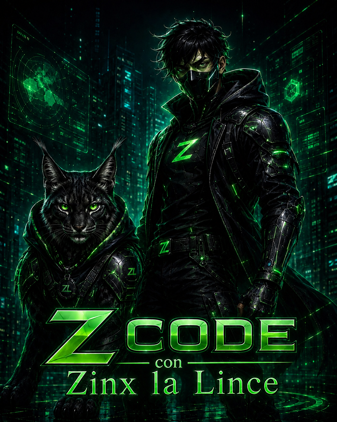 Poster originale di Z CODE, con Zinx la Lince